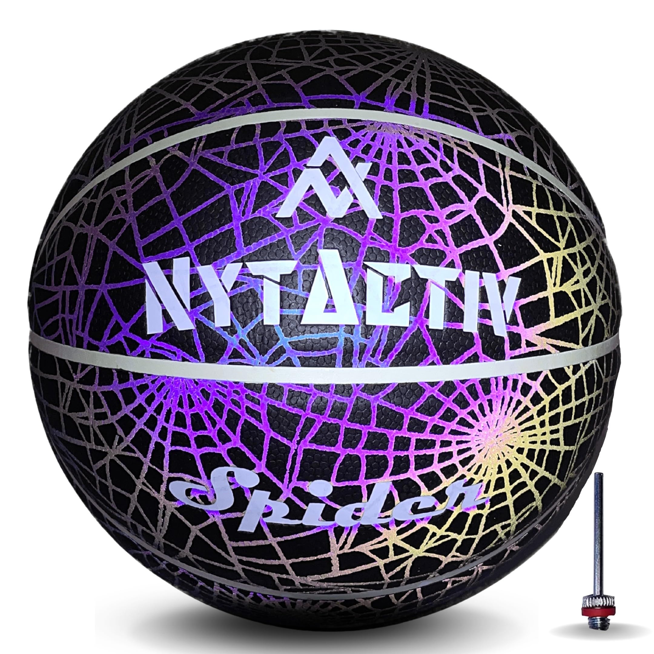NytActiv Basketball Size 6 Professional Basketballs for Outdoor Indoor Training Reflective Glowing Basket Ball Size 6 for Players Basketball with Free Air Needle for Men Women (6) (B0BQR2T5QS) Amazon Price History, Amazon Price Tracker