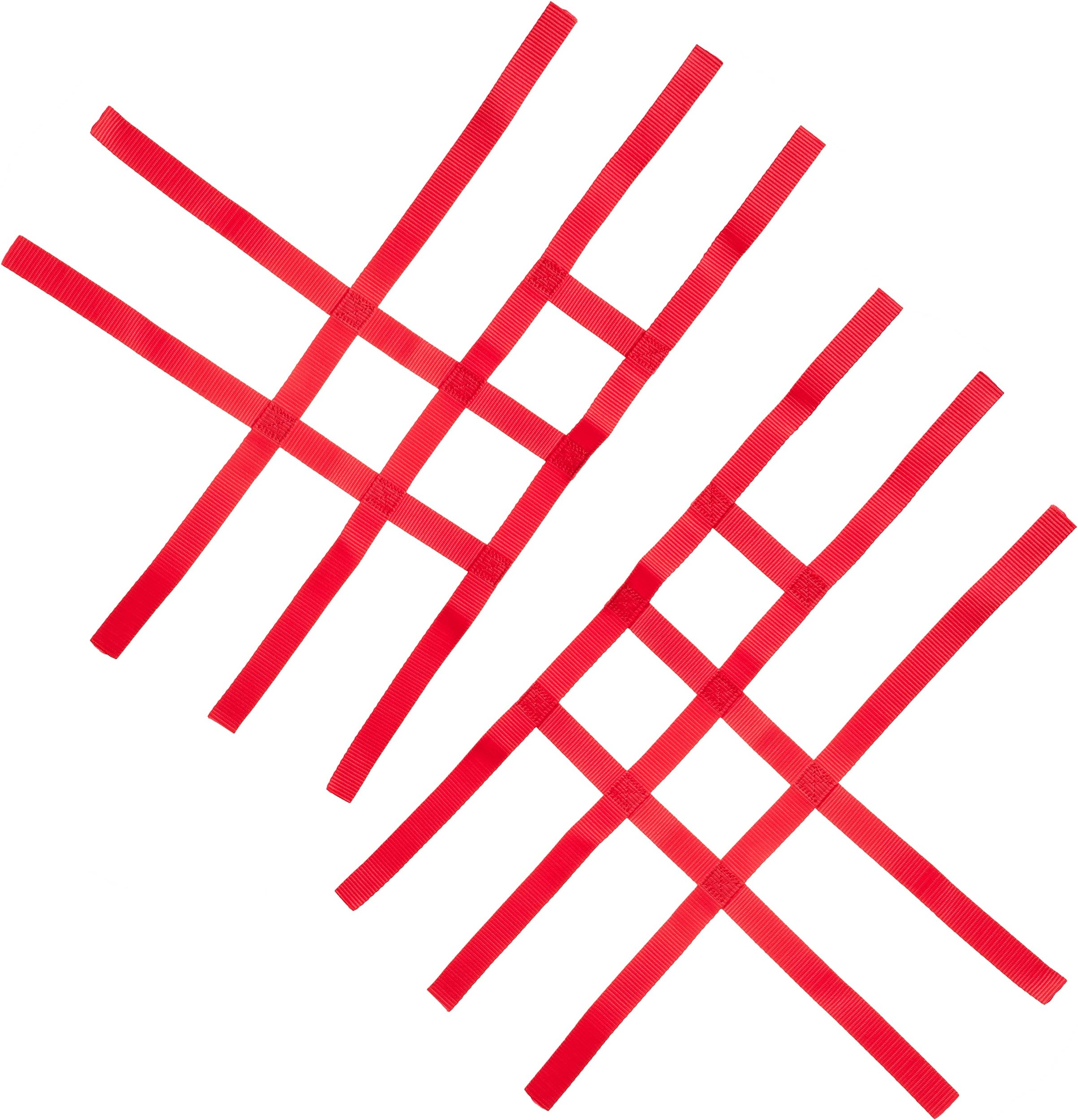 Nerf Bar Nets for Tusk Alba 757 Titan Fits Honda Yamaha Suzuki Kawasaki Red