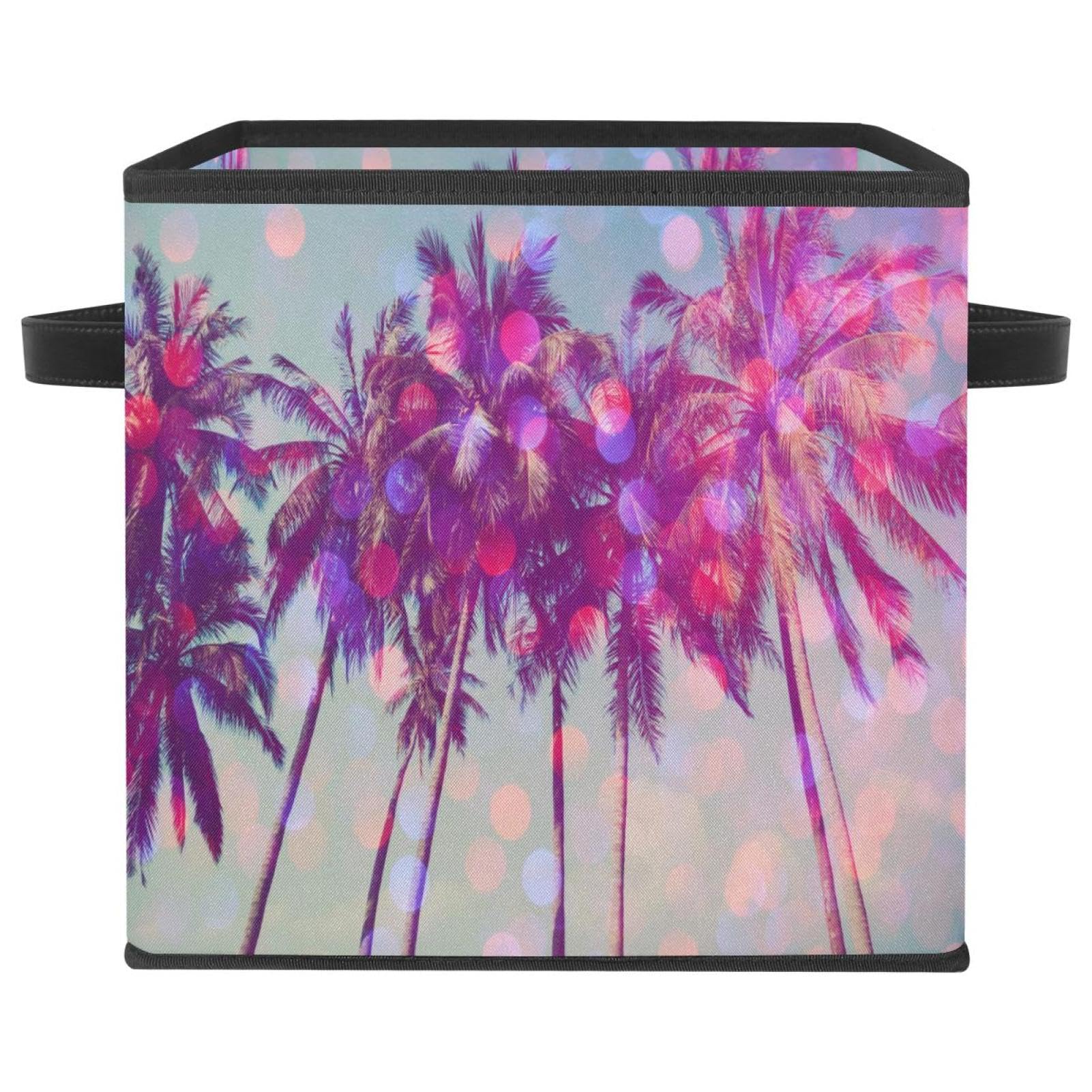 Boîte de rangement pliable pour jouets et vêtements de chambre motif plage