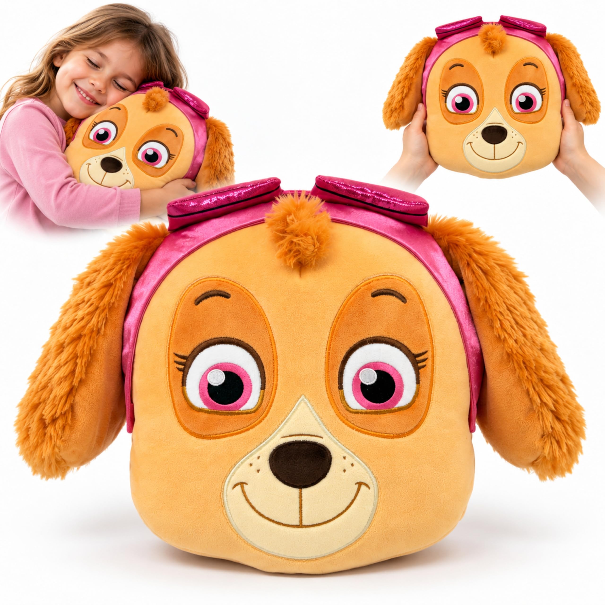 PAW Patrol Skye Plush Toy 30cm - Soft Stuffed Puppy Doll for Kids, Cuddly Toy for Boys Girls Gift Birthday Christmas, Nursery Bedroom Travel Companion