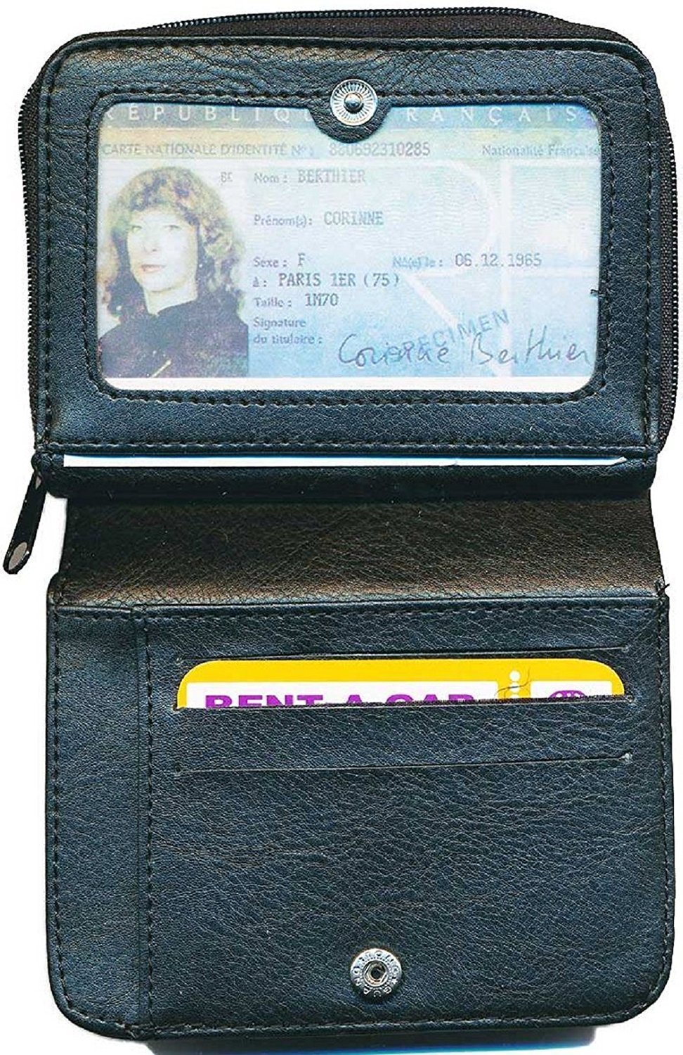 Syl'la Porte Monnaie Porte Carte Noir pour Homme (As)