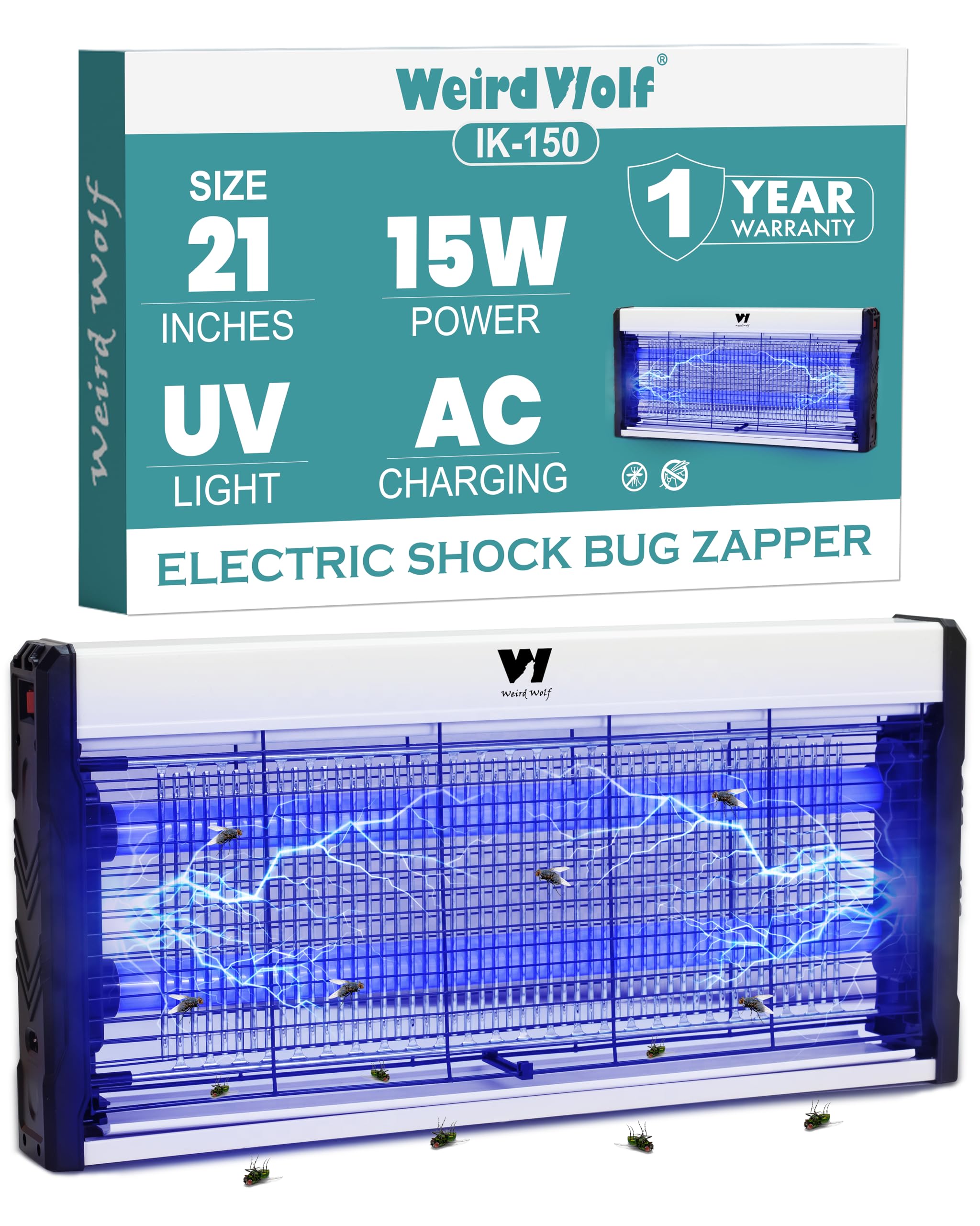 Weird Wolf Electric Insect Killer Machine | Fly Catcher | Bug Zapper | 20 Inch(51cm) | UV Bulb (B0DG31DFTD) Amazon Price History, Amazon Price Tracker