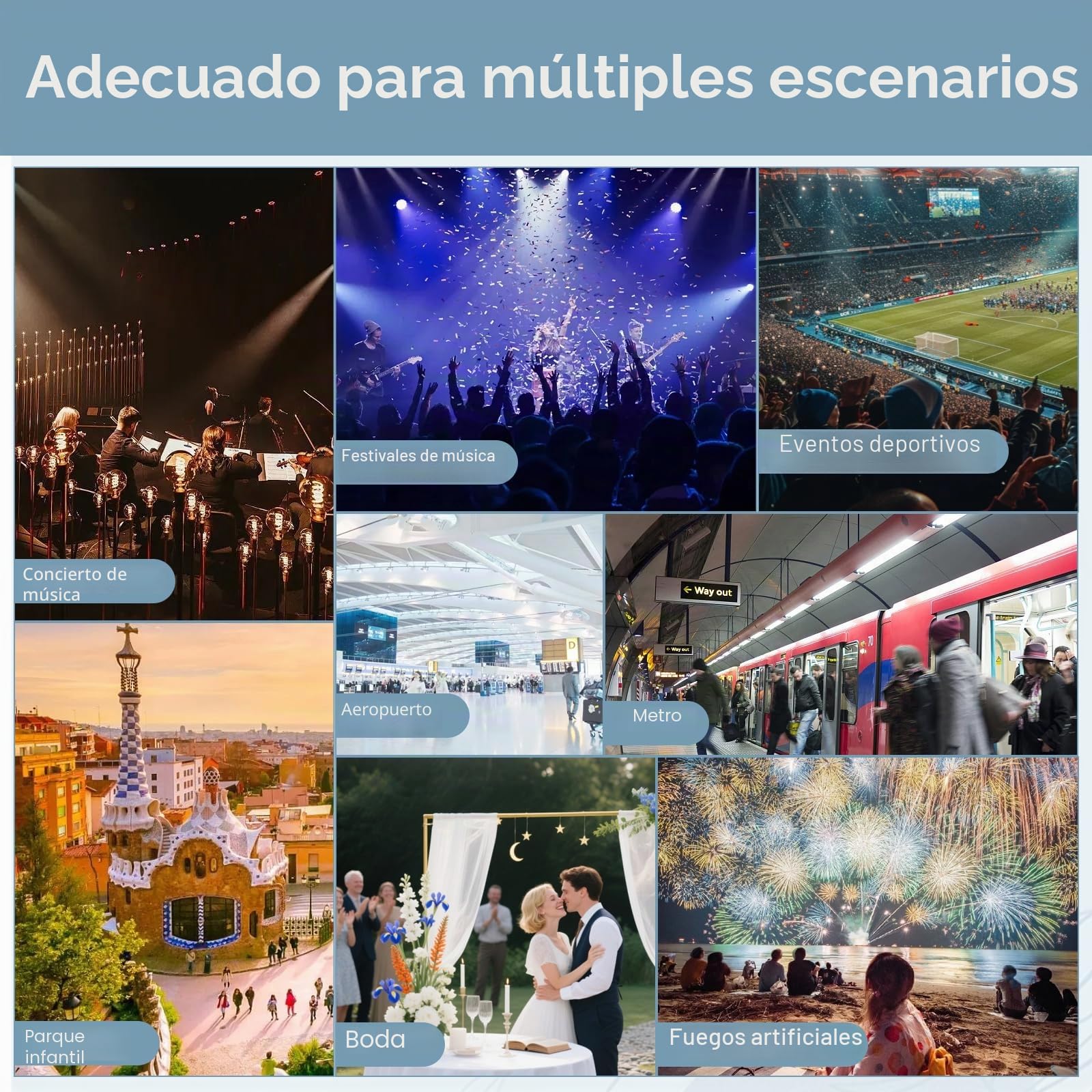 cascos antiruido adultos, cascos cancelación de ruido, mejoran el sueño, cascos insonorizacion para estudiar, orejeras elásticas ajustables, ideales para viajes, Negro