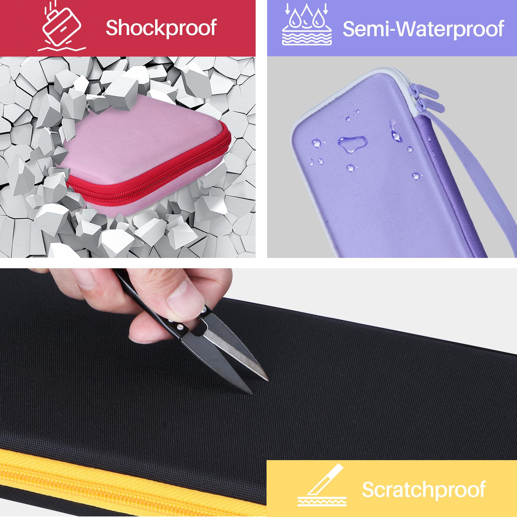 Lebakort Solidny etui kompatybilny z klawiaturą Logitech POP ICON KEYS (różowa obudowa)