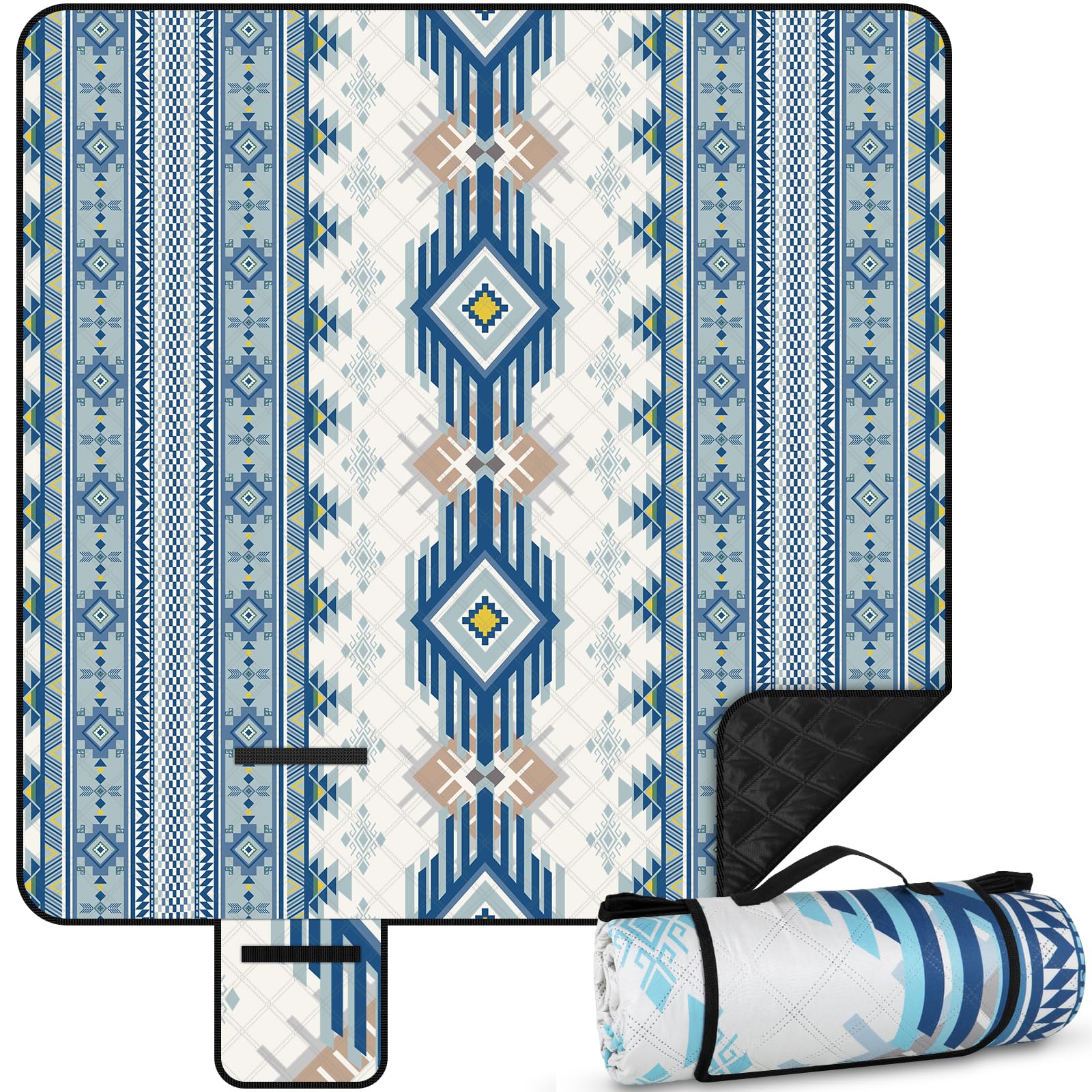 Manta de Picnic Impermeable 200x200 cm - Ideal para Playa y Camping