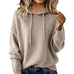 Cashmere Sweaters for Women Fuzzy Crewneck Pullover Sweatshirt Hoodies Fall Fashion Cozy Grandma Fisherman Sweater