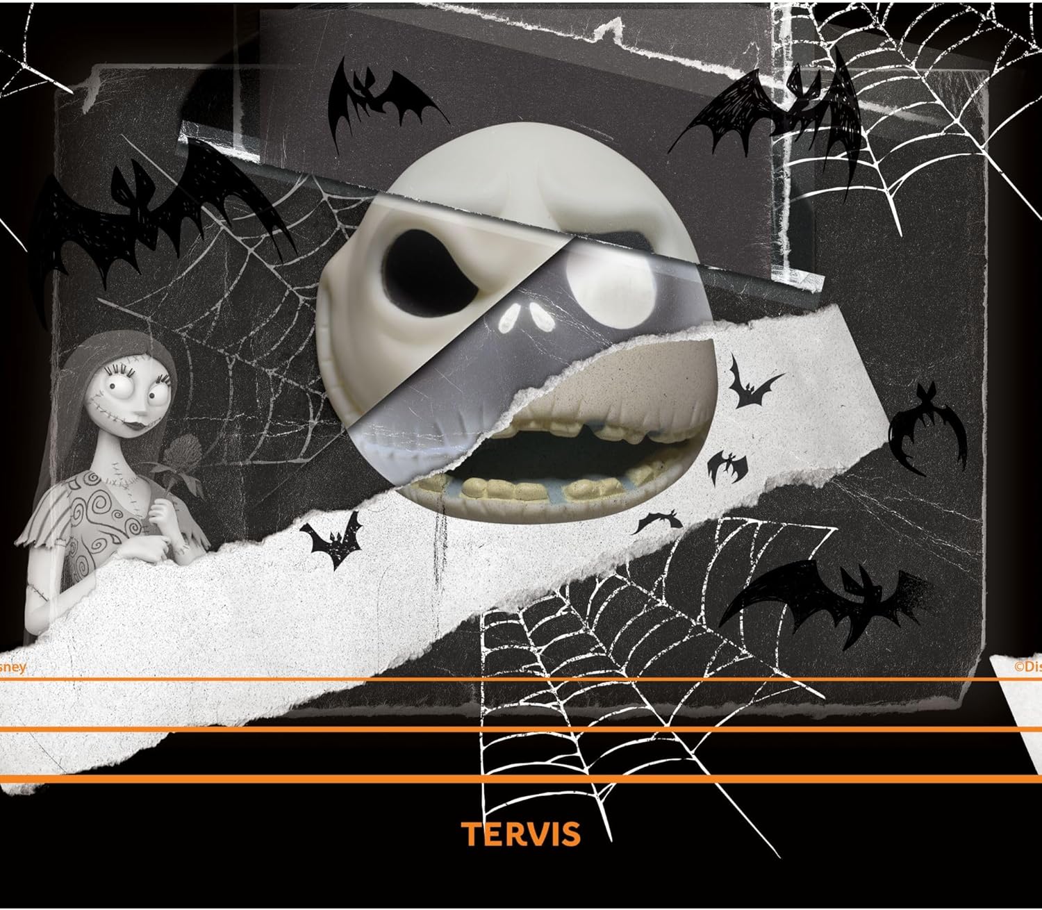 Tervis Venture Water Bottle Disney - Nightmare Before Christmas Midnight Nightmare Triple Insulated Tumbler Travel Cup Keeps Drinks Cold & Hot, 26oz, Stainless Steel - Image 2