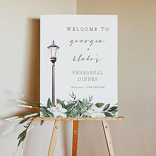 PersonalizedNew Orleans Rehearsal Dinner Welcome Sign Template, Magnolia Rehearsal, Southern Wedding