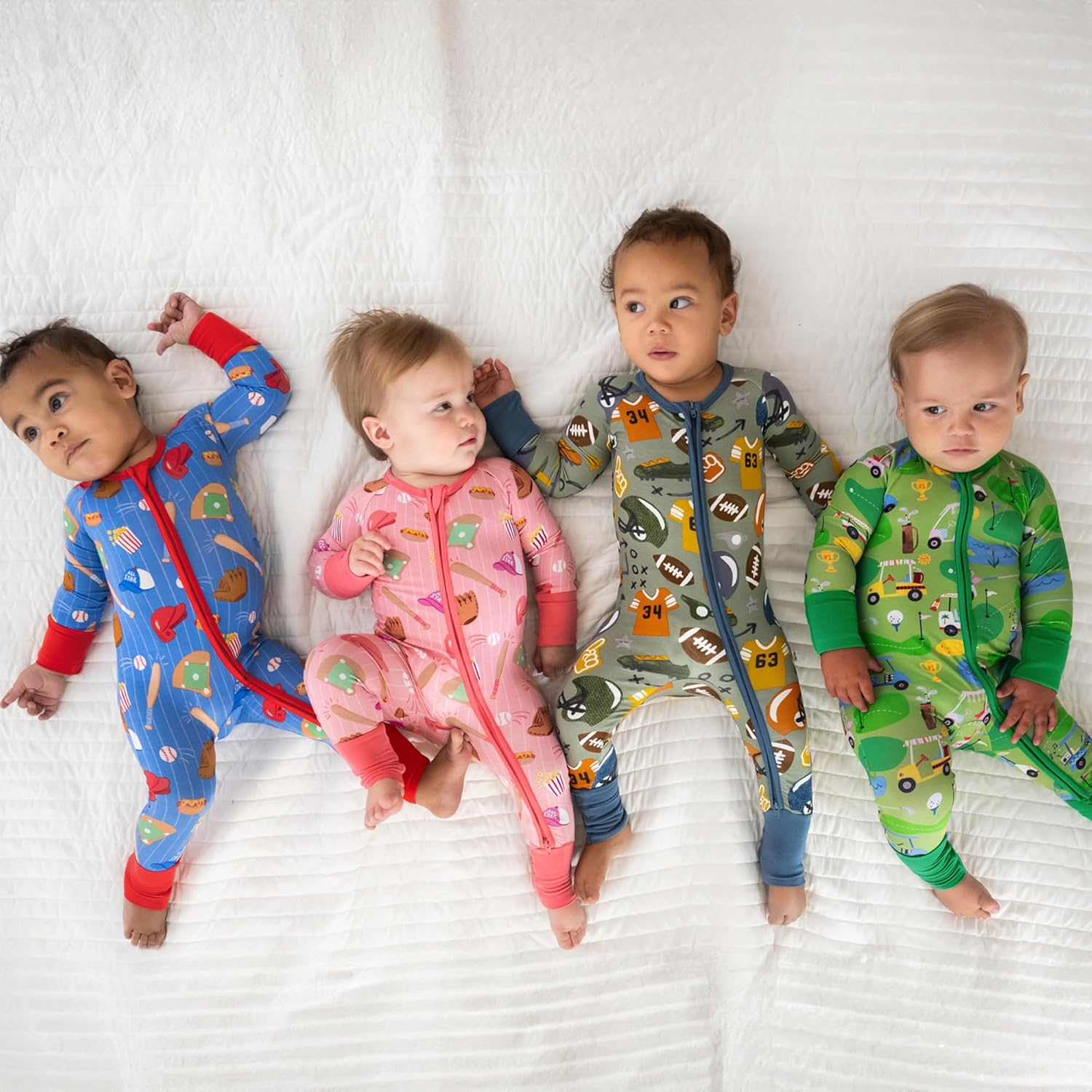 Little Sleepies Pajamas for Baby Boys & Girls, Viscose from Bamboo Baby Pajamas, Preemie & Newborn Sleepers, 2-Way Zipper PJs - Image 8