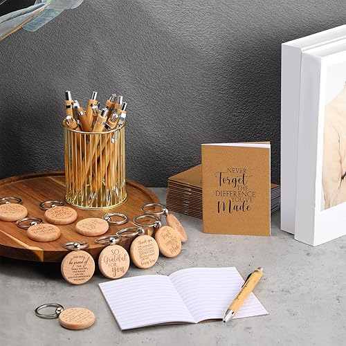 Miniatura 7 de Tinlade 60 piezas de regalos de agradecimiento a los empleados de Navidad, cuadernos inspiradores de Navidad a granel con bolígrafos motivacionales