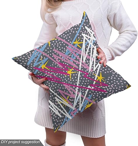 Miniatura 305 de Ambesonne The Yard - Tela de hibisco de flores tropicales en tonos de la vida real, tela decorativa para tapicería, cestas de almacenamiento