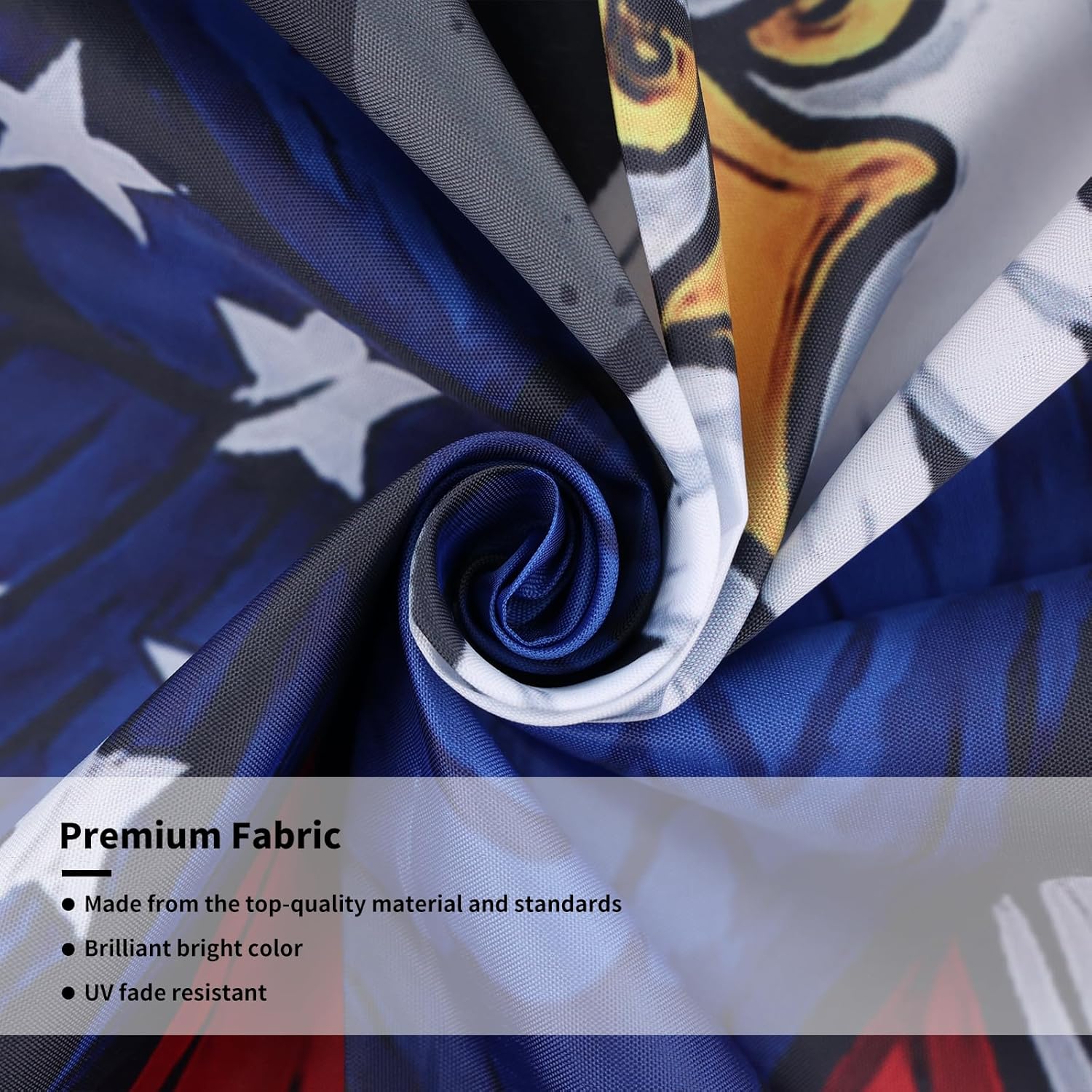 Probsin 250 Anniversary Flag 3x5 Ft America Eagle 250 Years of Freedom 1776-2026 Patriotic Yard Signs Party Supplies Hanging Decor for Room House Welcome Photo Backdrop with Brass Grommets - Image 4