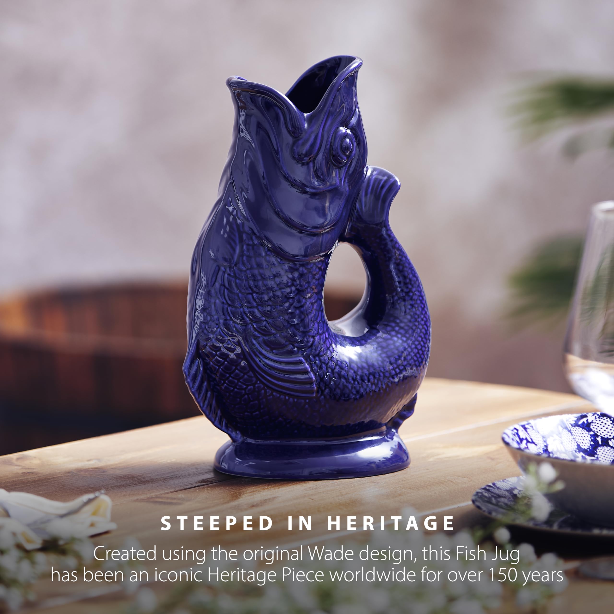 Wade Fish Jug, Handcrafted in Stoke-on-Trent England, Award-Winning Iconic UK Heritage Brand, English Earthenware, 0.6L - Image 3