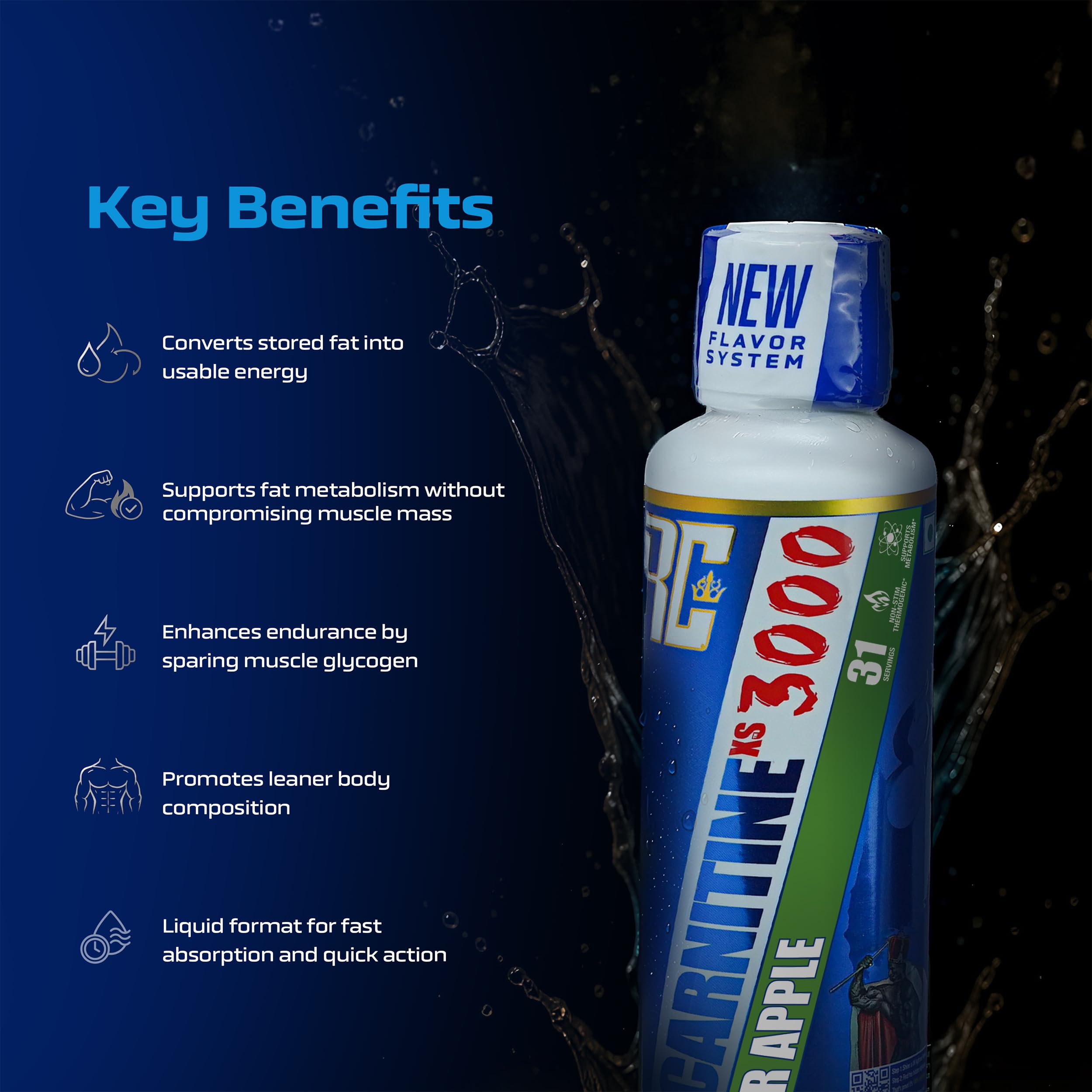 Ronnie Coleman Signature Series L-Carnitine XS 3000mg, 465ml — Amazon image 4