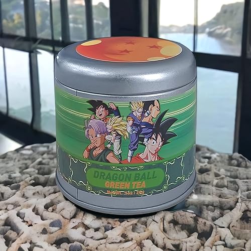 Miniatura 3 de Bazillion Dreams Dragonball Z Energy - Lata coleccionable de té verde, 10 bolsas de té en total