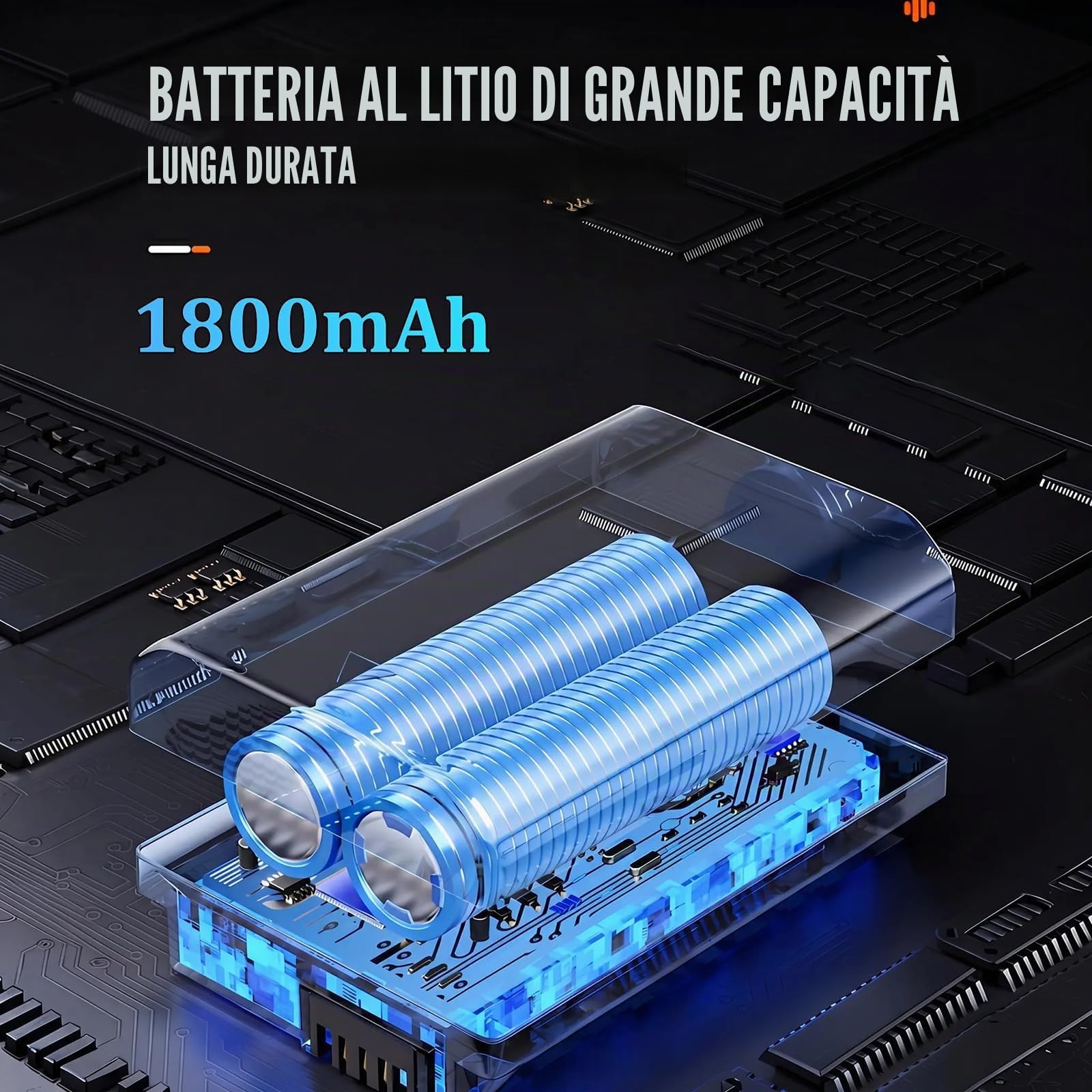 Massaggiatore Elettrico a Rullo Manuale, Rullo Massaggiante Elettrico con Manico, Design Bionico Intelligente a 6 Aste, 3 Velocità per Gambe, Schiena, Spalle