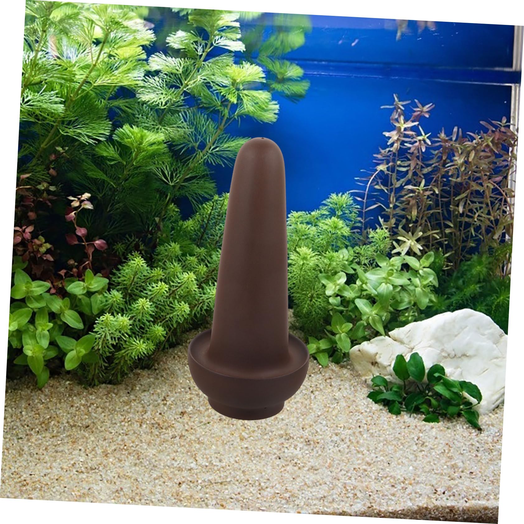 SHINEOFI Fischlaichkegel aus Rotem Ton für Aquarium mit Dekorativen Brutstätten und Langlebigem Garnelenzuchtkegel für Zucht und Aufzucht im Fischbecken