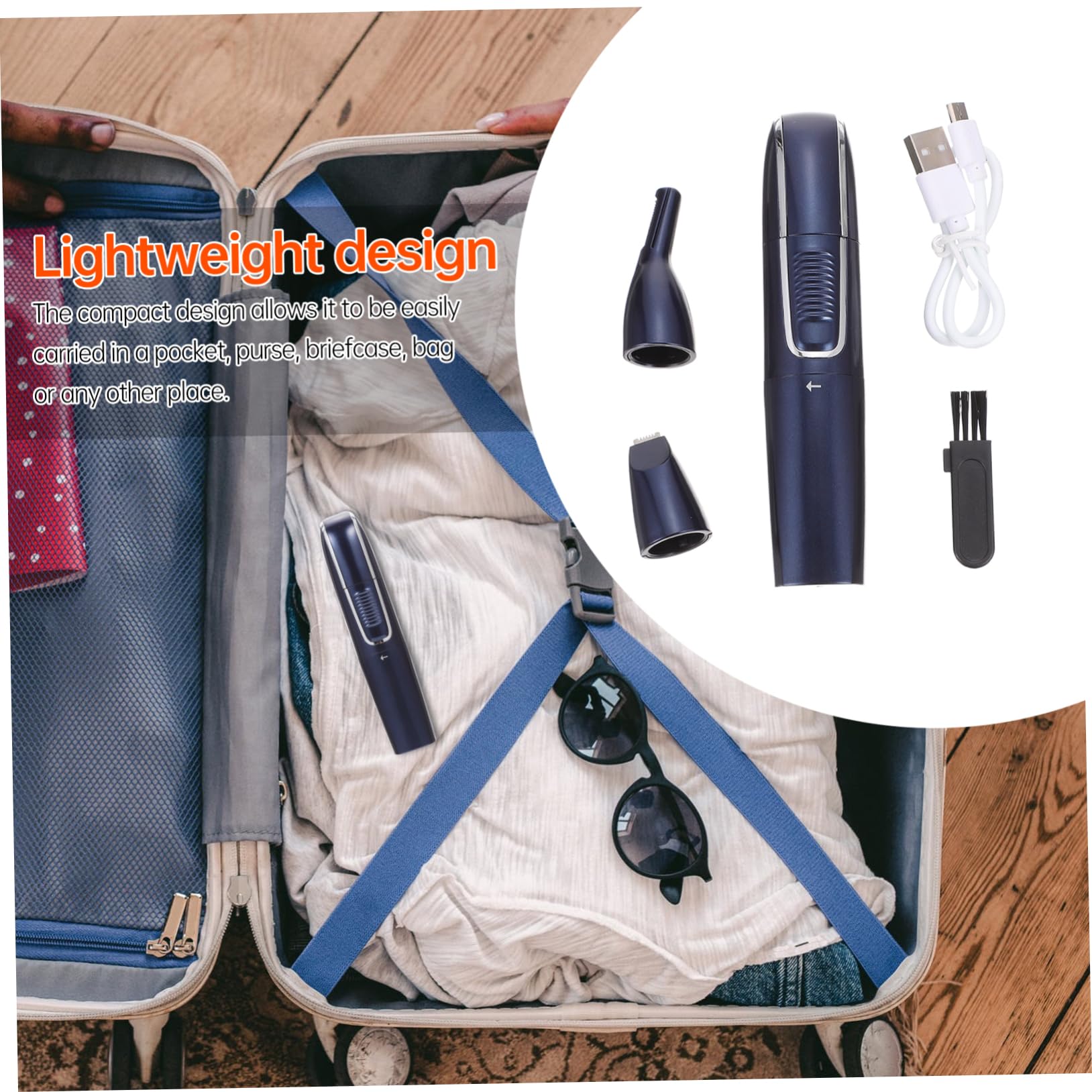 Wiederaufladbarer Nasenhaartrimmer 3-in-1 USB Elektrisch
