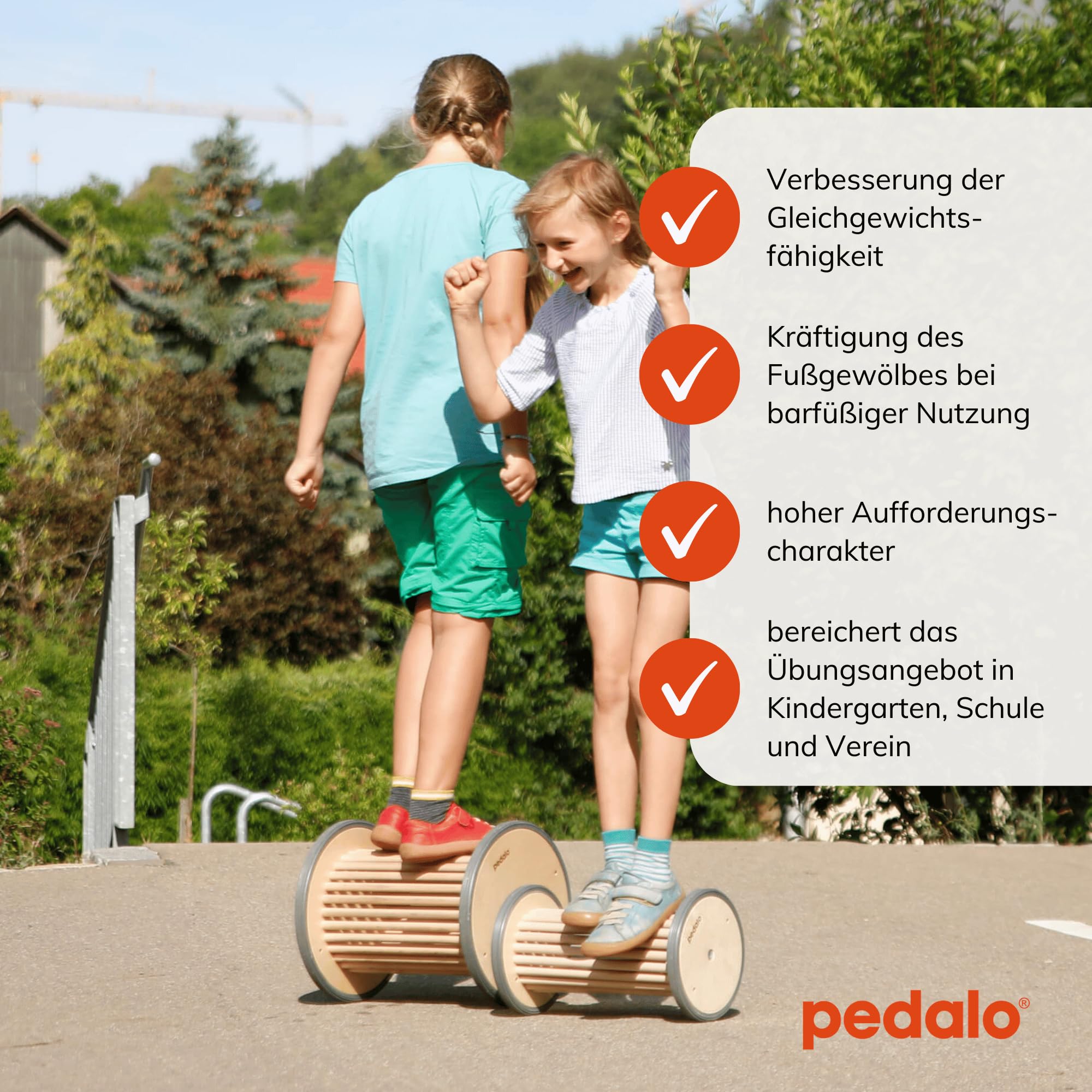 pedalo Pedasan Ø 22 und Ø 32 cm I Fußtraining I Gesunder Fuß I Balance Rolle I Bärenrolle