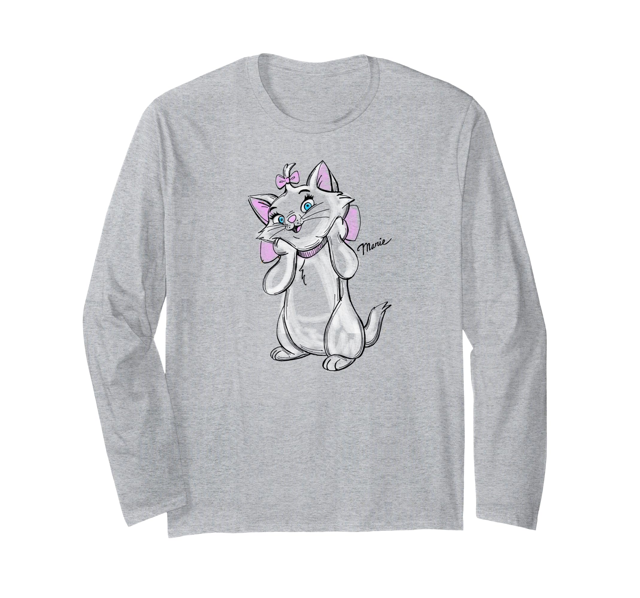 T-shirt Marie Les Aristochats Disney à manches longues pour look décontracté