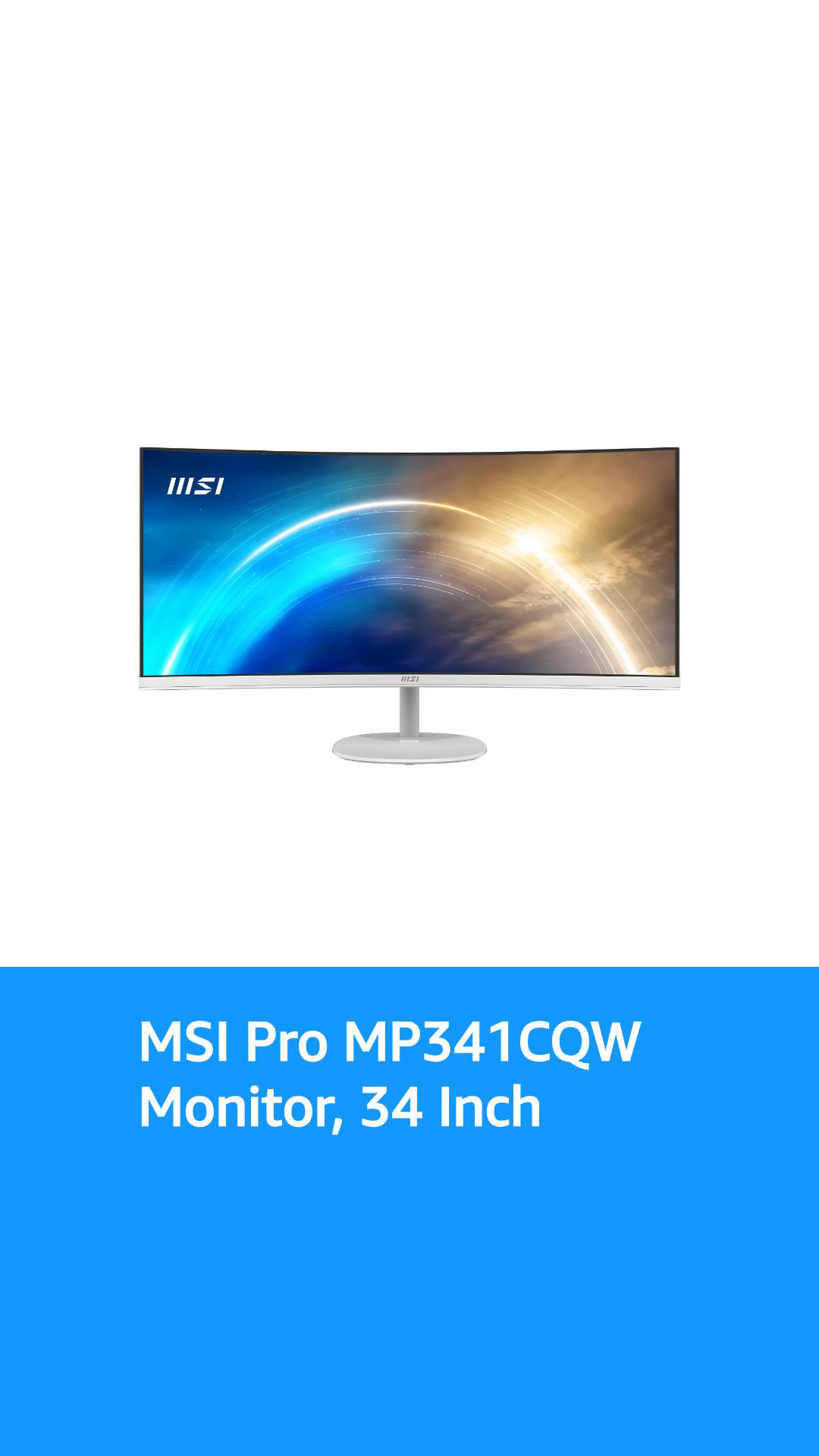 MSI Pro MP341CQW, 34