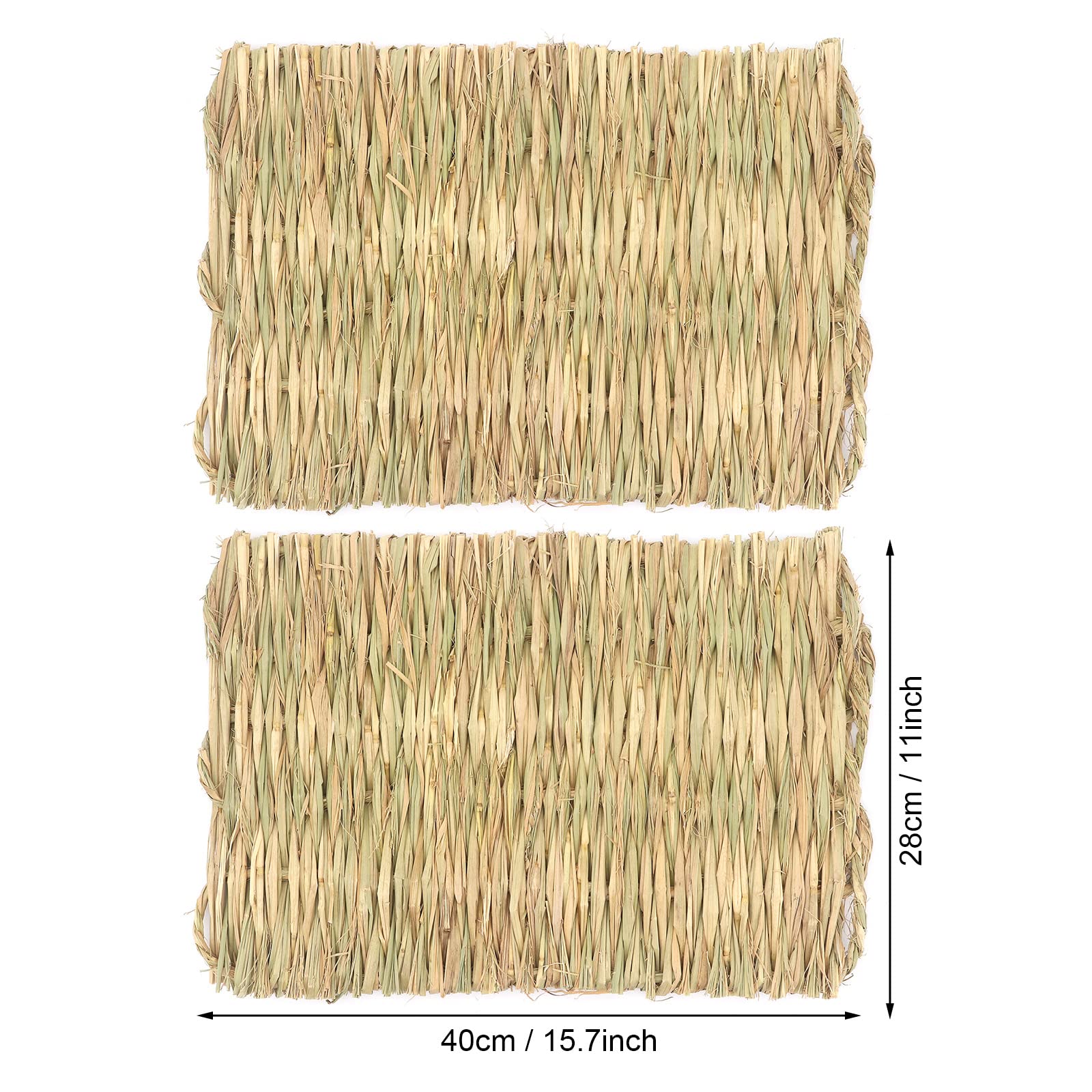 Grashaus für Kaninchen, handgefertigte Faltbare Betthütte aus natürlichem Gras, essbares natürliches Grasversteck, Versteckhütte, Spielzeugspielhaus für Hasen, Meerschweinchen, Kleintiere