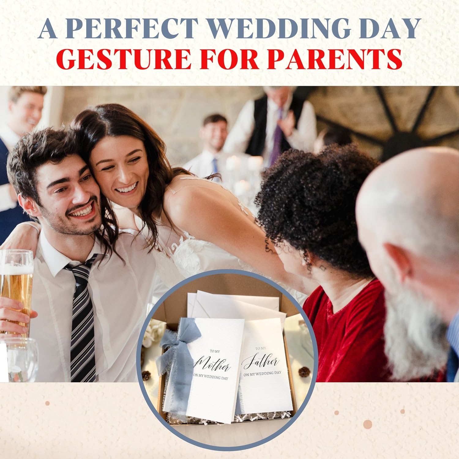 To My Parents On My Wedding Day Card - To My Dad And Mom On My Marriage Day Cards For Family, Wedding Gifts For Mom From Bride - Image 6