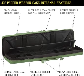 Voodoo Tactical Men's Padded Case, Olive Drab, 36