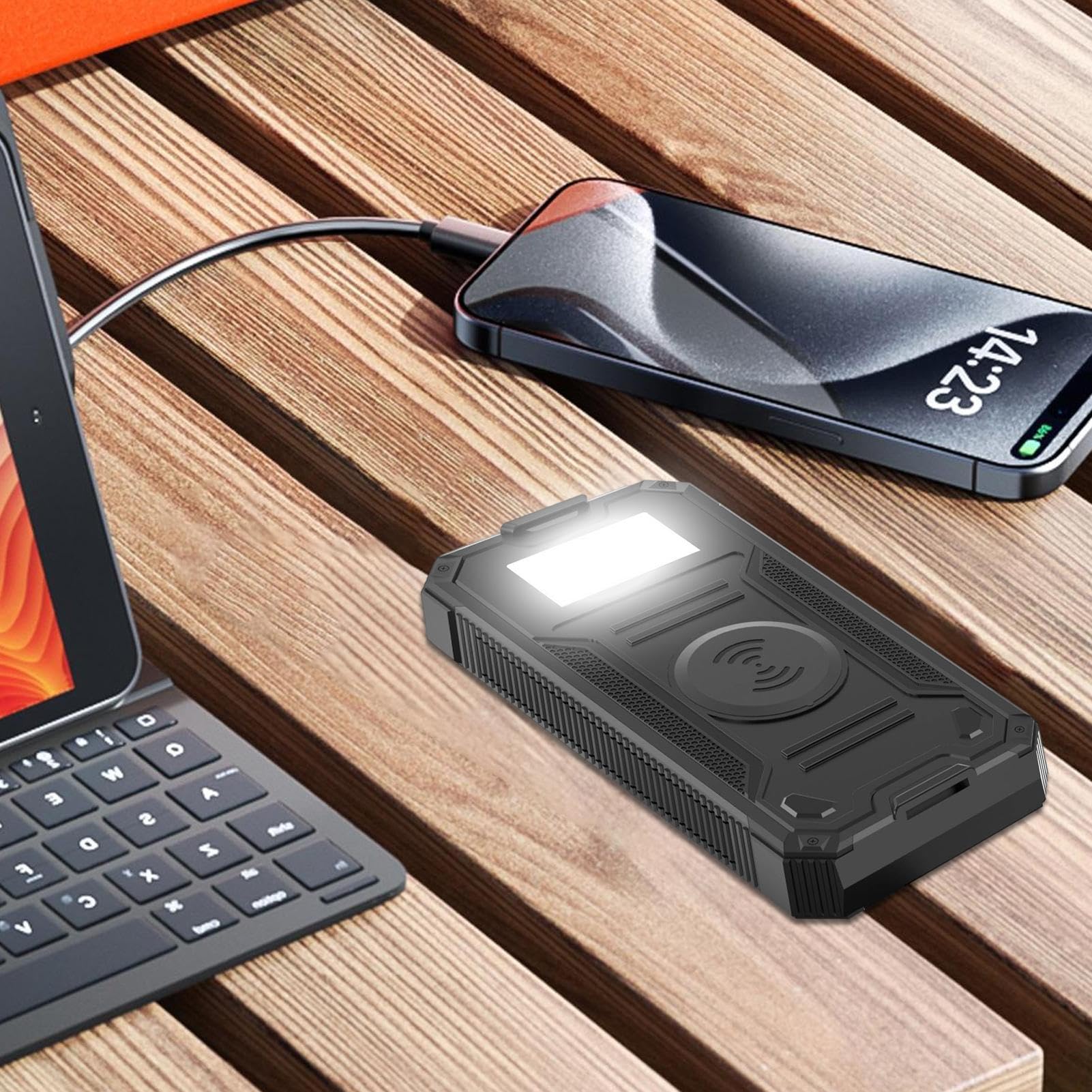 Caricatore Solare Per Telefono Porta USB Impermeabile Per Sopravvivenza