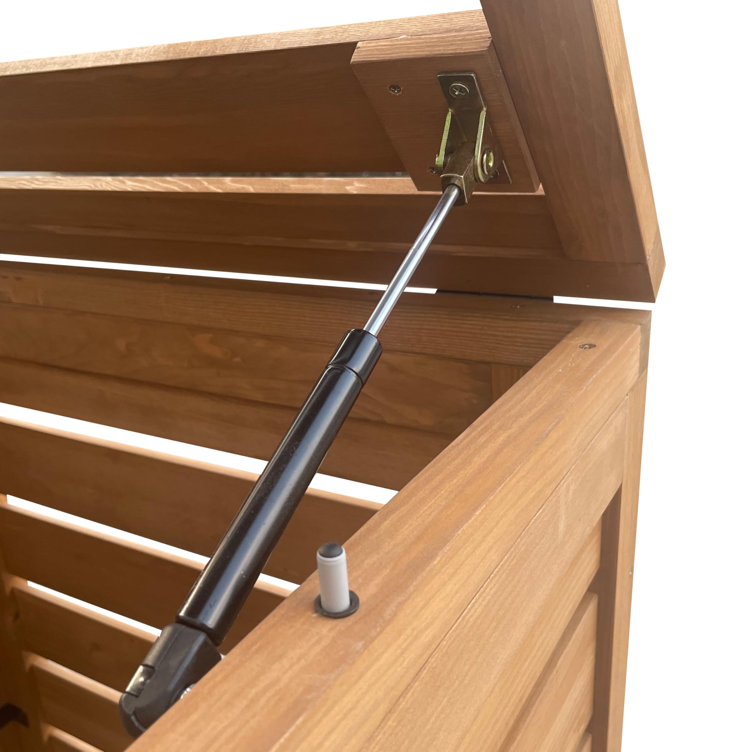 Axi Lex Cache Poubelle en Bois Marron - Abri Poubelle pour 2 Conteneurs - Max. 240L - Abri Poubelle Extérieur avec Excellente Ventilation
