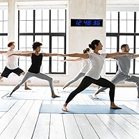 Vista 7 de Reloj digital Ivation con LED enorme de 36pulgadas con cronómetro, alarmas, temporizador de cuenta atrás y temperatura - estante o montaje en pared