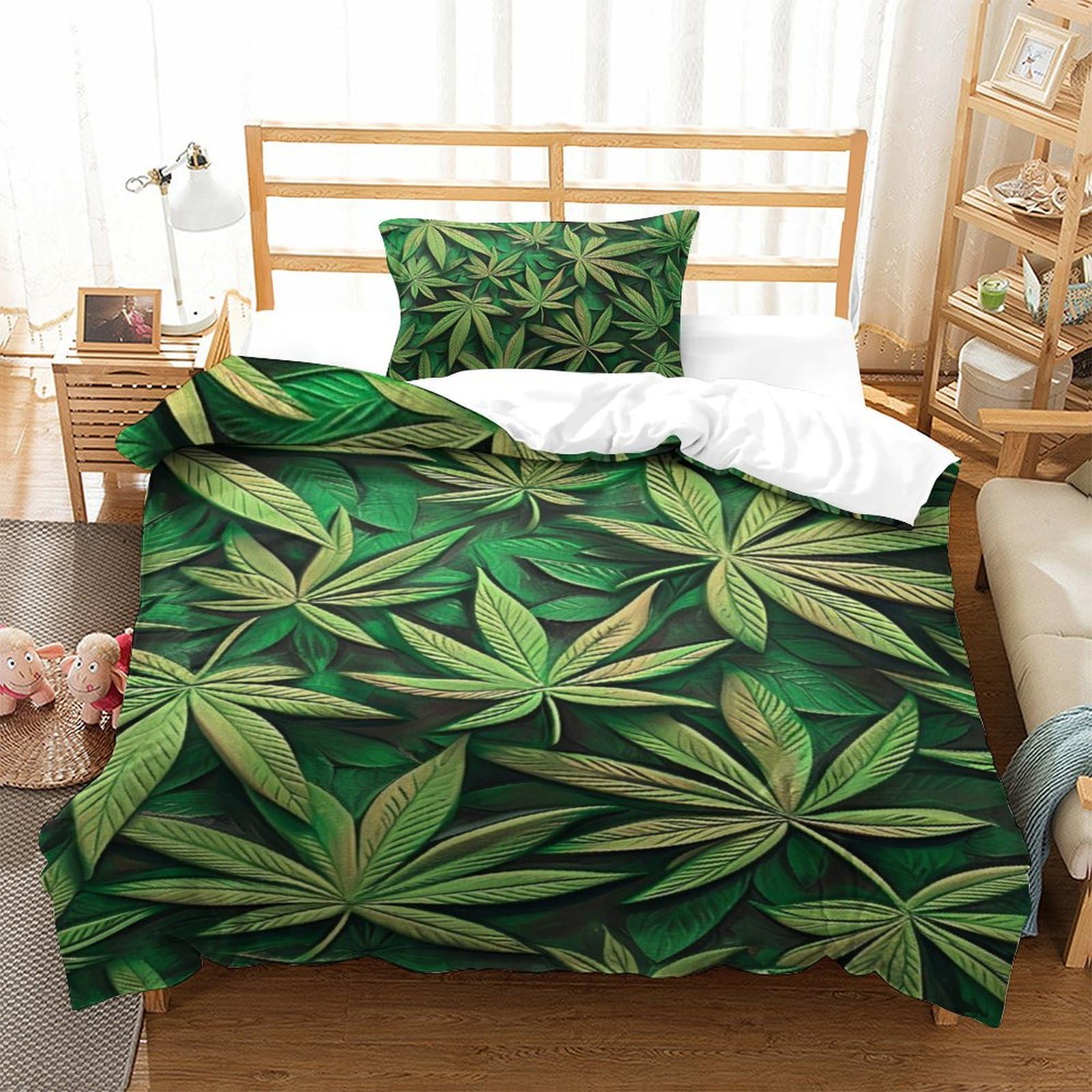 Housse de couette 135x200 microfibre anti-plis avec fermeture éclair