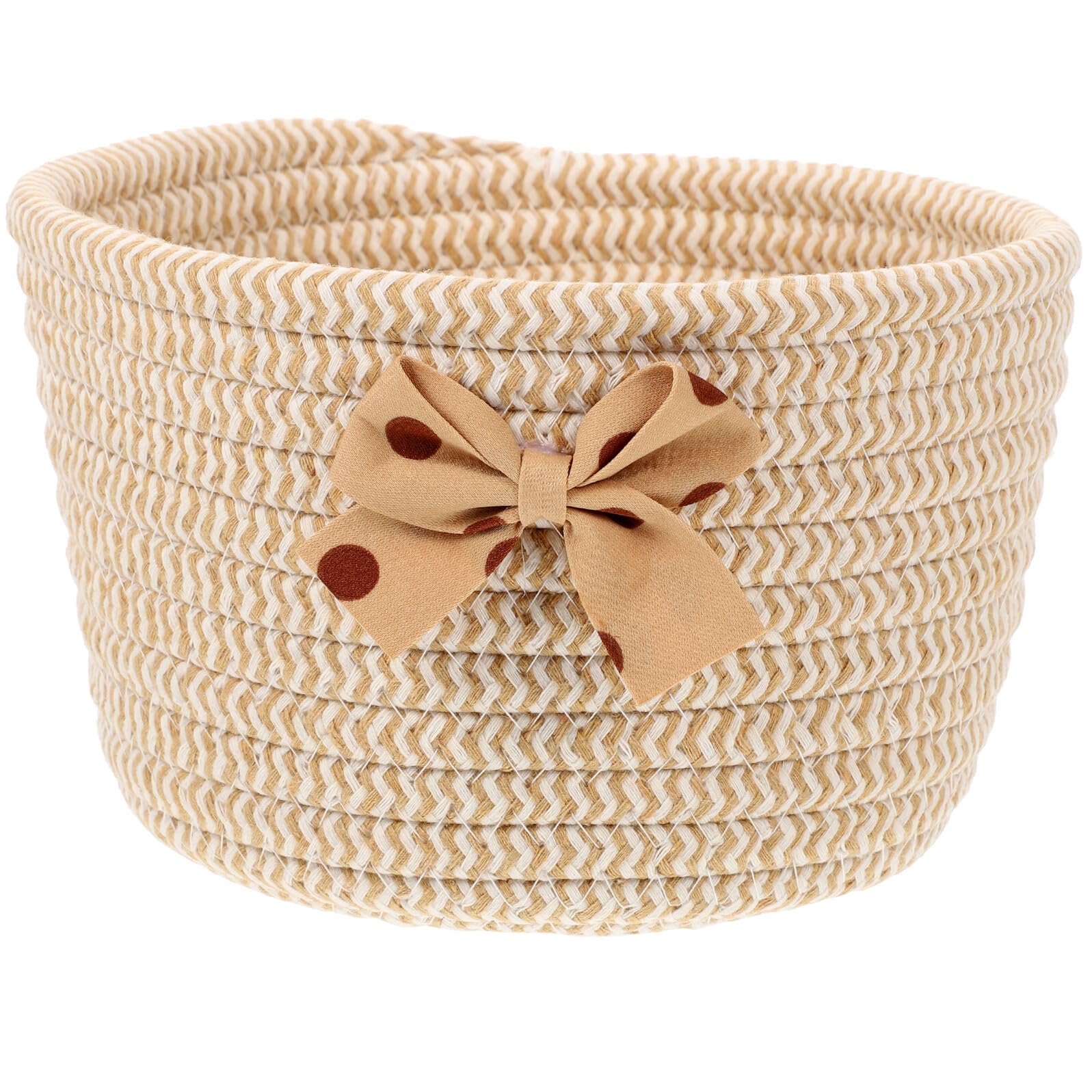 Cesta de almacenamiento para baño y porche con diseño de ondas decorativo
