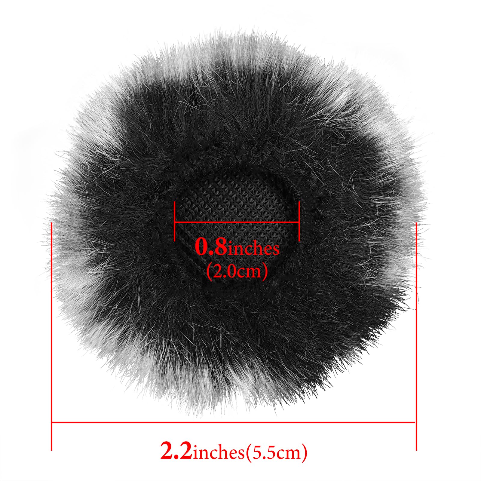 GEEKRIA for Creators Furry Windscreen Compatible with BOYA Omic Wireless Mic, Mic DeadCat Wind Cover Muff - Image 4