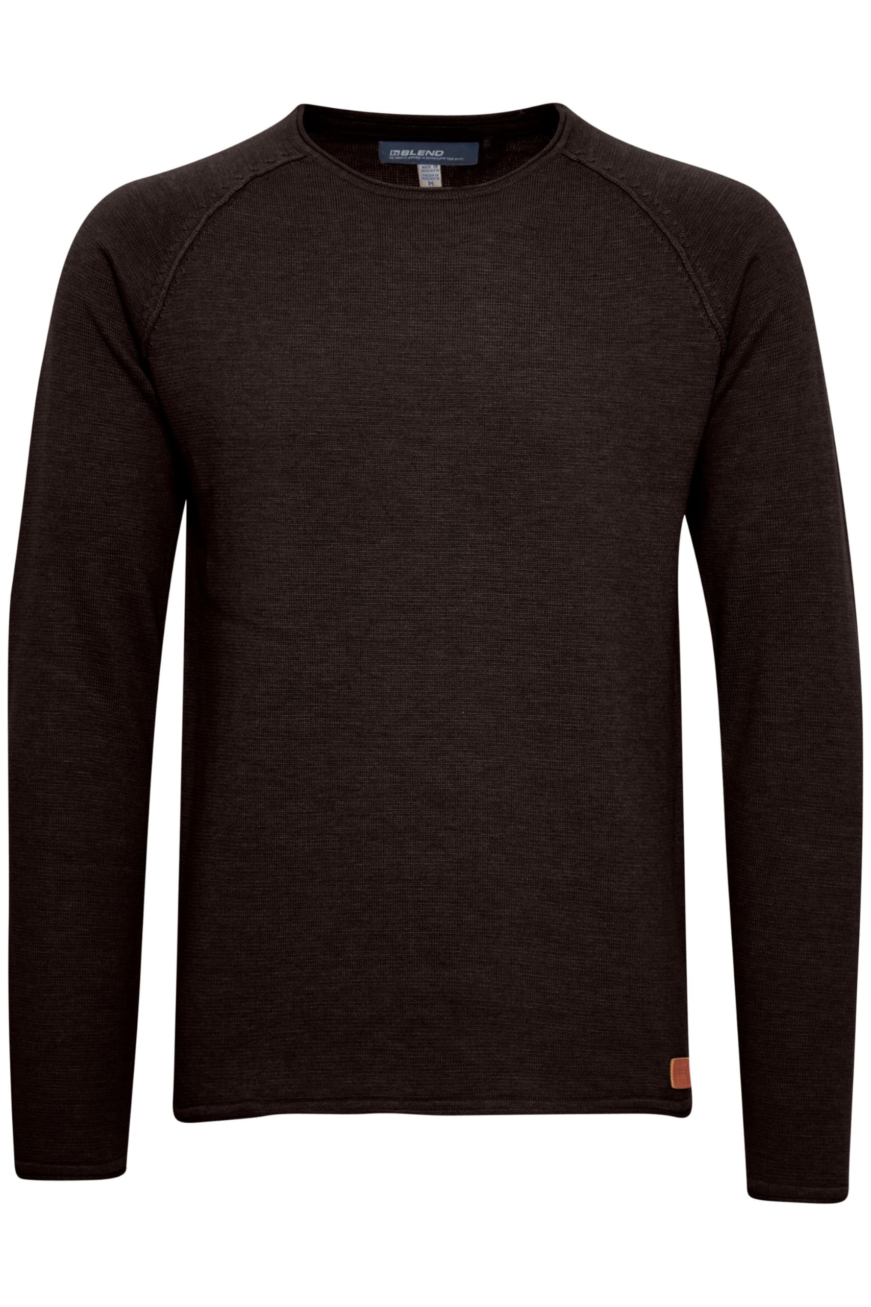 Blend BHJohn Herren Strickpullover Feinstrick Pullover mit Rundhalsausschnitt