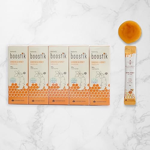 Miniatura 2 de BeeFamily - Ginseng Honey Boostik - Paquete múltiple de 17.64oz