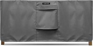 Heavy Duty Outdoor Furniture Cover - Waterproof Square & Rectangular Covers with Air Vents - UV Resistant Polyester Patio Garden Cover - for Ottoman, Tables, Coffee Side Tables and Others