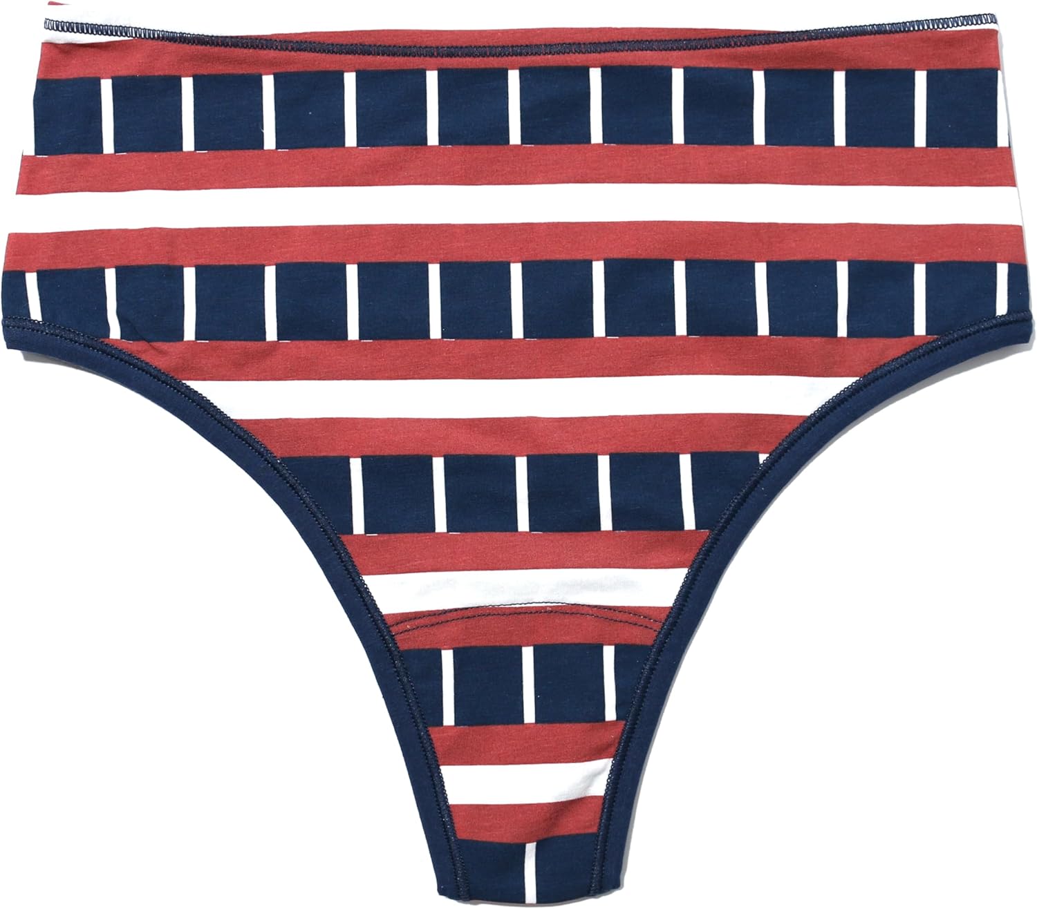 hanky panky - PlayStretch High Rise Thongs for Women | Stretch Cotton Underwear, Everyday Lingerie | Size (XS-XL) | 3 pack - Image 6