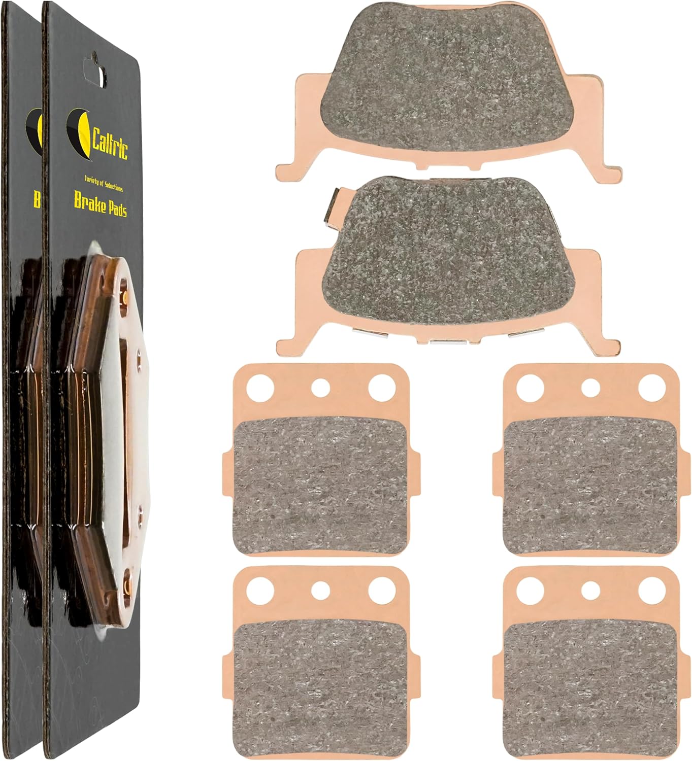 Caltric Brake Pads Compatible with Honda 420 TRX420FA TRX420FPA Fourtrax Rancher Front Rear 2009-2017