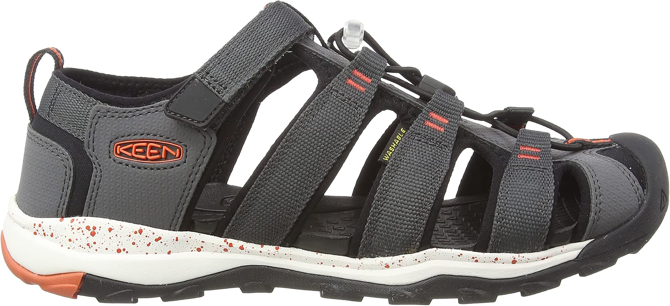 Amazon.com | KEEN Newport Neo H2 Closed Toe Water Sandals, Magnet/Spicy  Orange, 4 US Unisex Big Kid | Sport Sandals