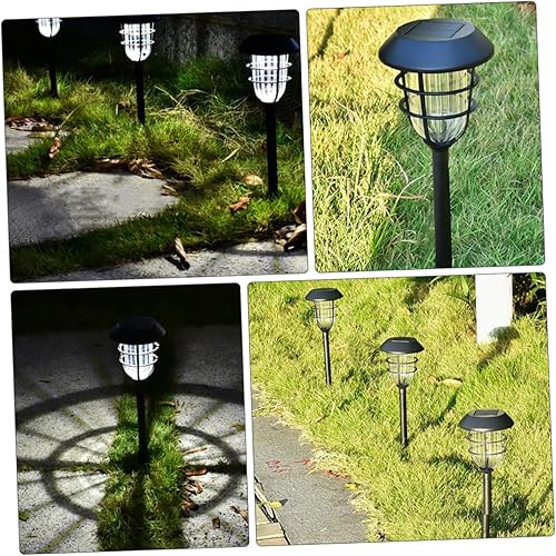 Miniatura 2 de Angoily 1 unid luz solar de jardín luz solar antorcha luz pasarela cubierta lámpara entrada enchufe luz noche tierra inserción lámpara patio luces