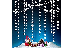 Cheerland Snowball Garland: Winter Wonderland Decor Delight