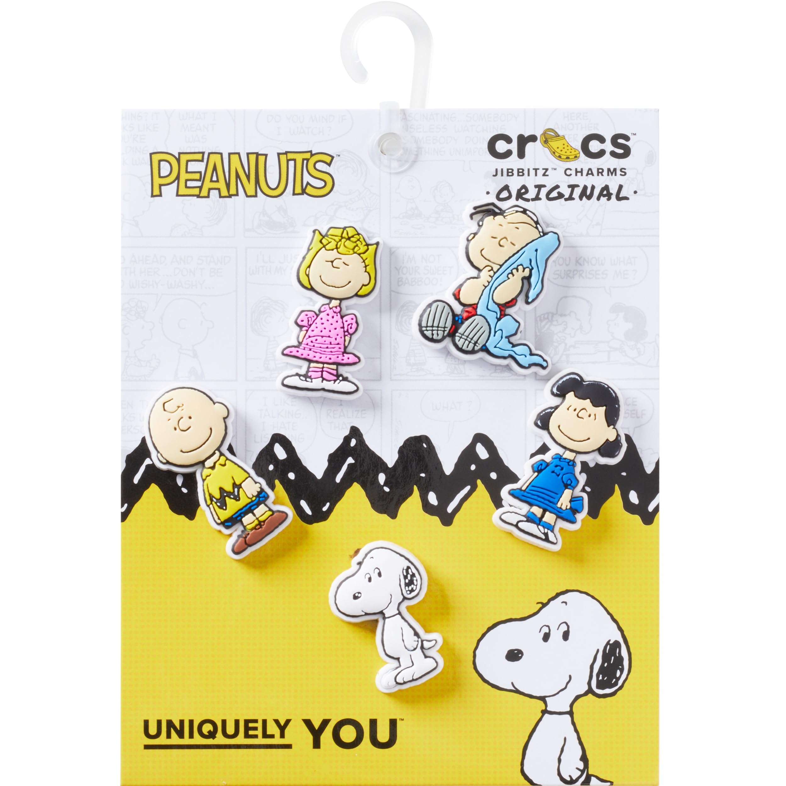 Crocs Unisex Peanuts II 5 sztuk zawieszek do butów, wielokolorowe, jeden rozmiar, wielobarwny, Rozmiar Uniwersalny