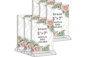 5x7 Acrylic Dual Use Sign Holder Wedding Table Number