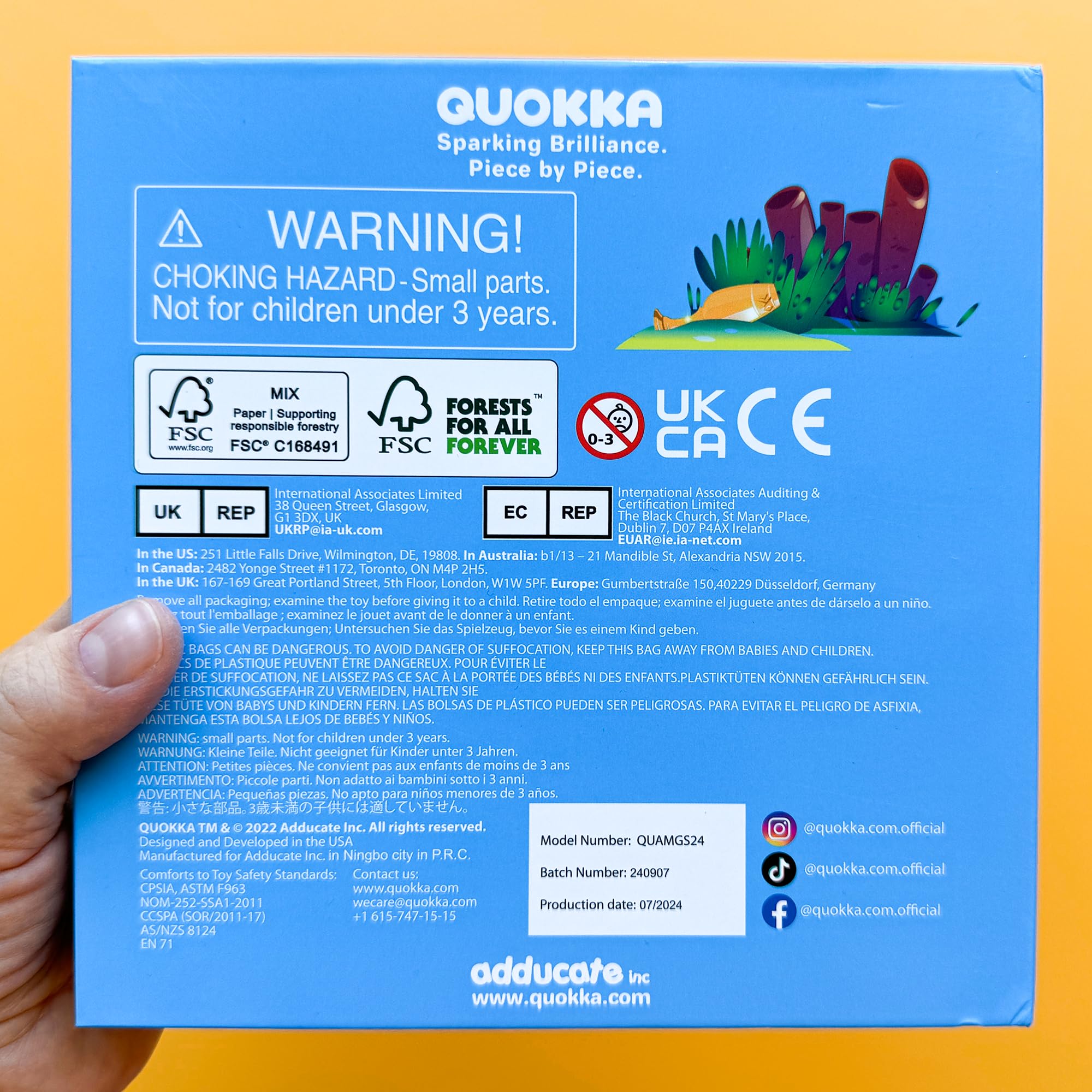 QUOKKA Gioco magnetico per bambini dai 2 ai 3 anni - Puzzle magnetico da oltre 20 pezzi per bambini piccoli in aereo - Giochi da viaggio con creature marine - Giocattoli educativi da viaggio - Magnete