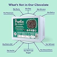 Vista 4 de Pascha Chips de chocolate orgánico a granel (Chips de chocolate keto para hornear a granel (4.5 kg) - Sin azúcar añadida)