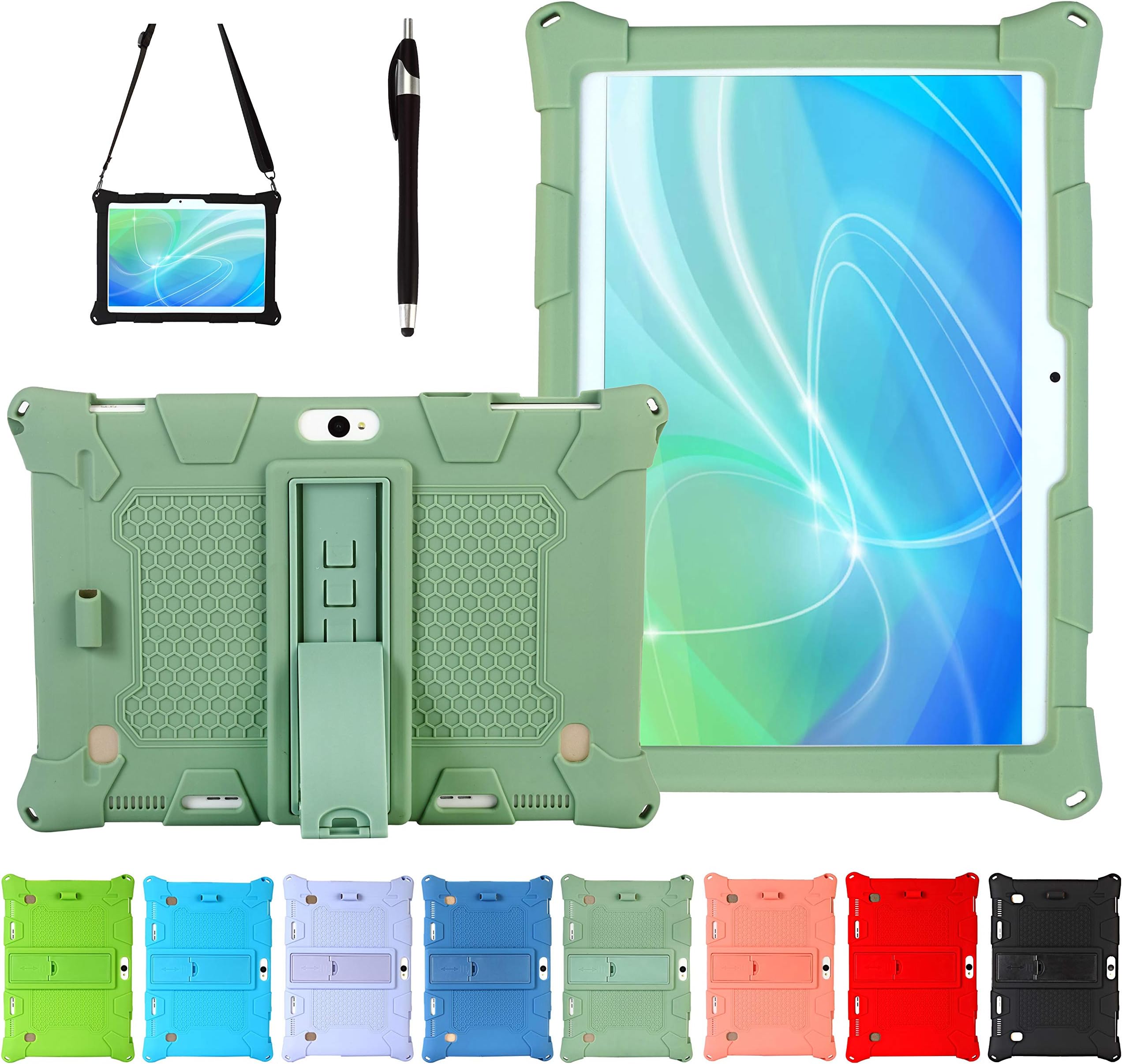 AKNICI Silicone Case for Dragon Touch Notepad K10/K10/Max10,FLYINGTECH 10,MatrixPad S30,Lectrus 10,Hoozo 10,ZONKO 10.1,Victbing 10,ALLDOCUBE M5XS/M5X/X/iPlay10 Pro,FLYINGTECH 10,YIERA 10, Green