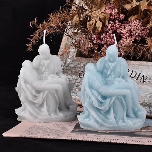 Miniatura 2 de Molde de pieta Jesús Born para velas, molde de natividad, molde para retratos 3D, molde de vela de animales, molde de silicona para pasteles de