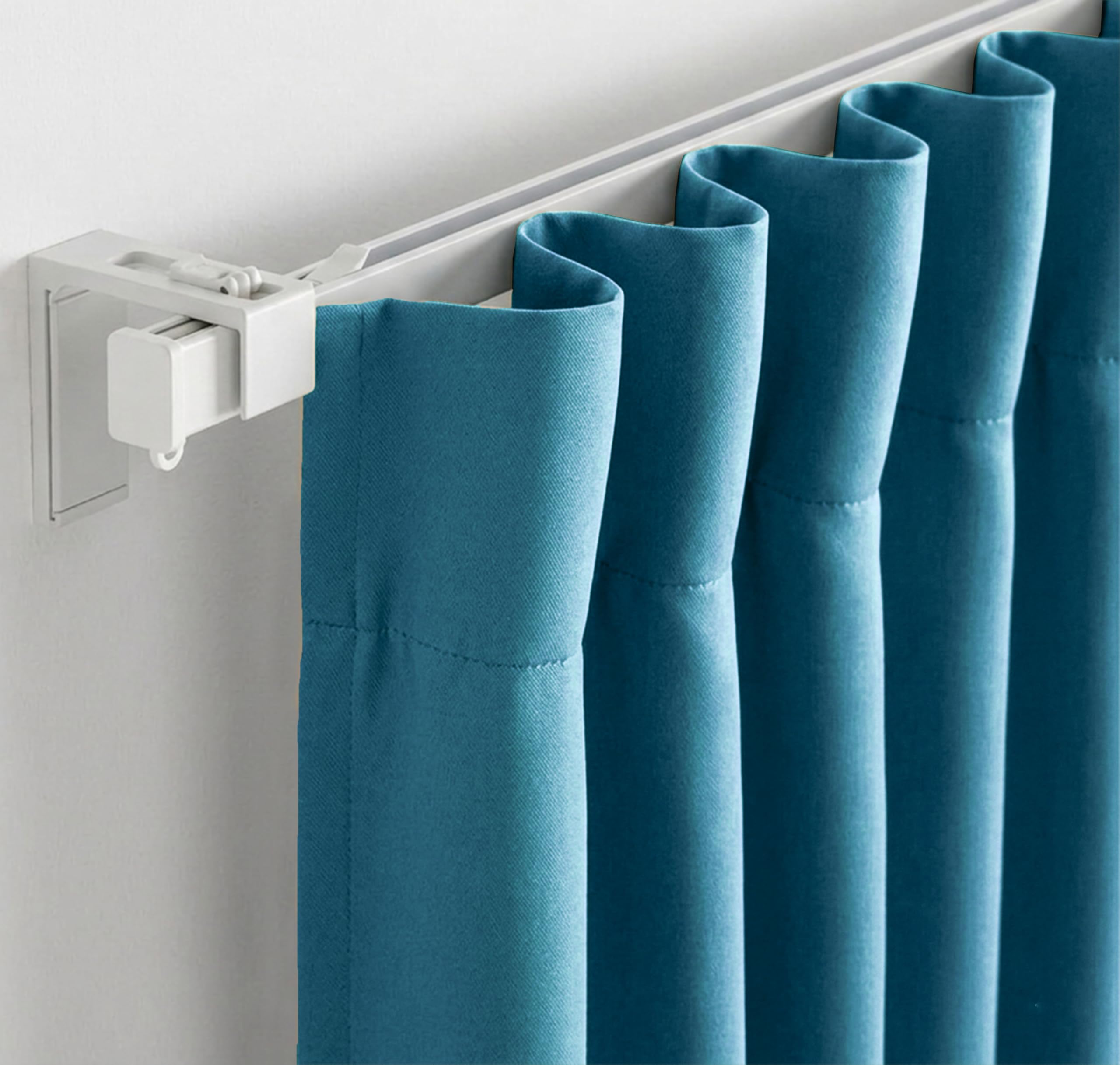 Buy FRESH FROM LOOM 6 ft Window Curtains for Slider Track | Non-Ring Curtains | S-Wave Pleat | Non-Ring Curtains | S-Wave Pleat | Premium Blackout Parde