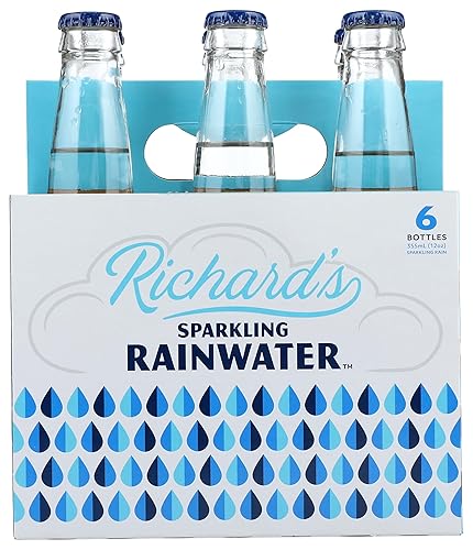 RICHARD'S RAINWATER Agua de lluvia con gas, 12 FZ
